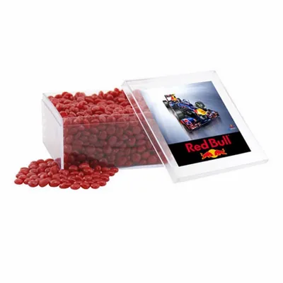 Acrylic Box with Red Hots - Large - Custom Patch