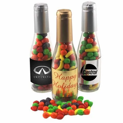 Champagne Bottle with Candy Fruitz 8" - Custom Patch