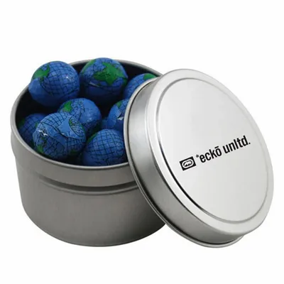 Round Tin with Chocolate Globes - SBF3100 - Custom Patch