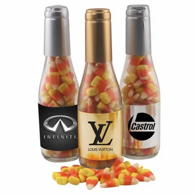 Champagne Bottle w/ Candy Corn 8" - Custom Patch