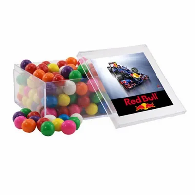 Acrylic Box with Gumballs - Large - Custom Patch