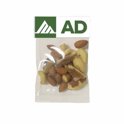 Small Header Bags - Deluxe Mixed Nuts - Custom Patch