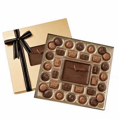 Classic Custom Chocolate Delights Gift Box - Custom Patch