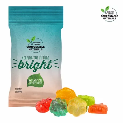1oz ECO-Digibag, Compostable & Full Color, Gummy Blooms - Custom Patch