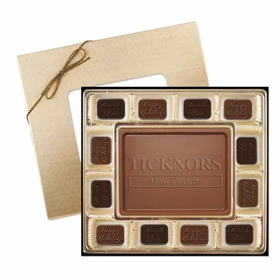 Small Custom Chocolate Delight Gift Box 7" - Custom Patch