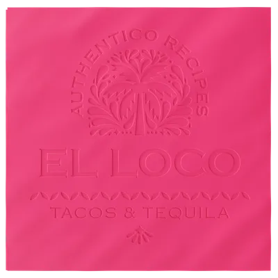 Custom Debossed Dinner Napkin - Custom Patch