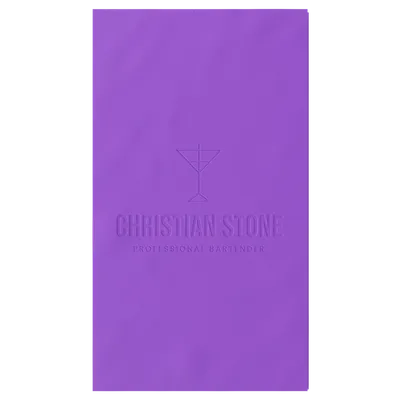 Custom Debossed Guest Towel Napkin - Custom Patch