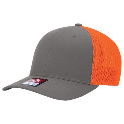 CHARCOAL/NEON ORANGE CHARCOAL/NEON ORANGE - Custom Patch
