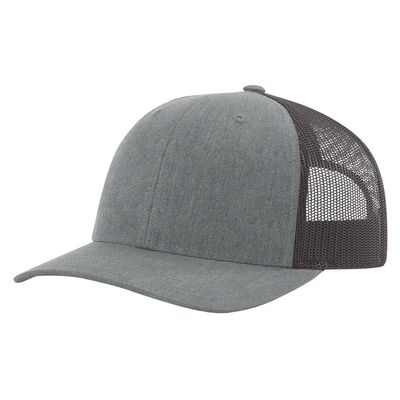 HEATHER GRAY/DARK CHARCOAL HEATHER GRAY/DARK CHARCOAL - Custom Patch