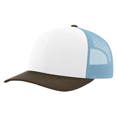WHITE/COLUMBIA BLUE/BROWN WHITE/COLUMBIA BLUE/BROWN - Custom Patch