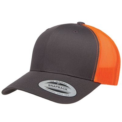 CHARCOAL/NEON ORANGE CHARCOAL/NEON ORANGE - Custom Patch