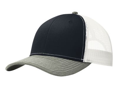 Rich Navy/ Heather Grey/ White Rich Navy/ Heather Grey/ White - Custom Patch