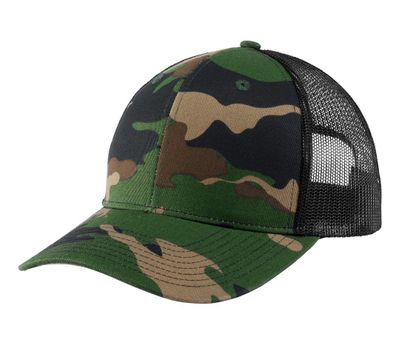 Woodland Camo/ Black Woodland Camo/ Black - Custom Patch