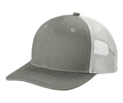 Heather Grey/ White Heather Grey/ White - Custom Patch