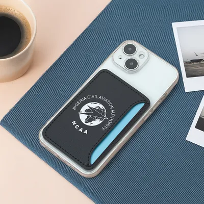 Leather Phone Wallet with Top Slit - Custom Patch