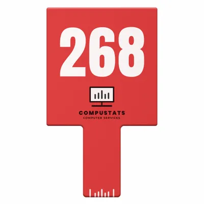 Paddle Shape Auction Paddles - Custom Patch