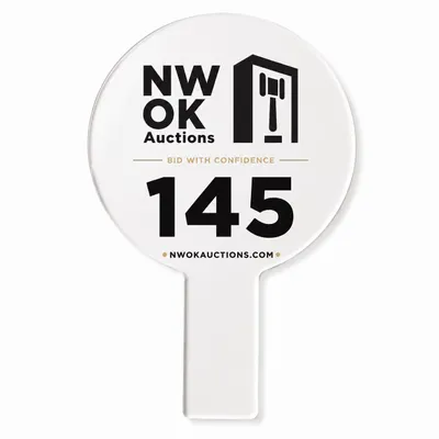 Foam Auction Paddles - Custom Patch