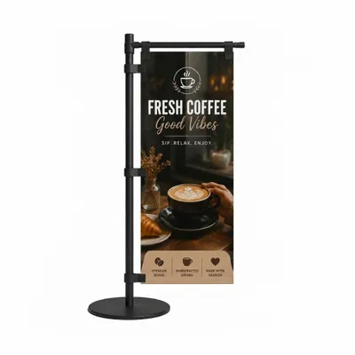 Polyester Mini Desk Flag - Custom Patch
