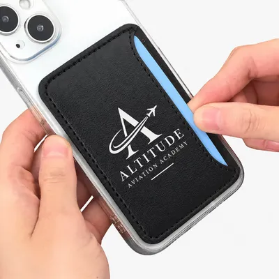 Leather Phone Wallet with Side Slit - Custom Patch
