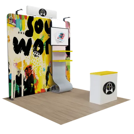 3 m x 3 m Messedisplays - Custom Patch