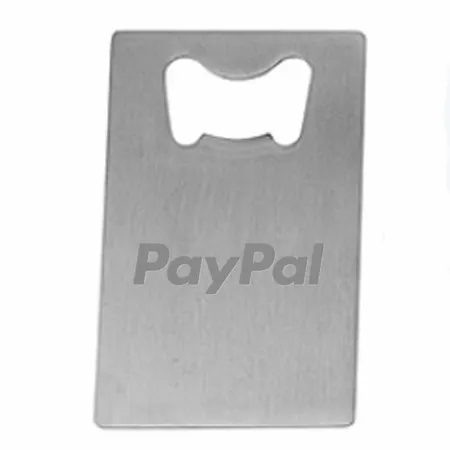 Card-shaped Bottle Opener Keychain Card-shaped Bottle Opener Keychain - Custom Patch