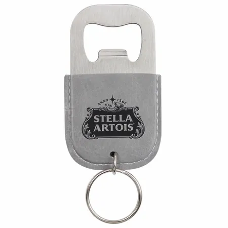 Leather Bottle Opener Keychain Leather Bottle Opener Keychain - Custom Patch