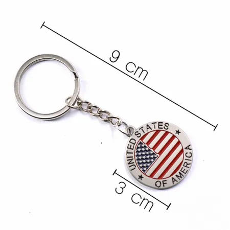 Custom US Flag Keychain Custom US Flag Keychain - Custom Patch