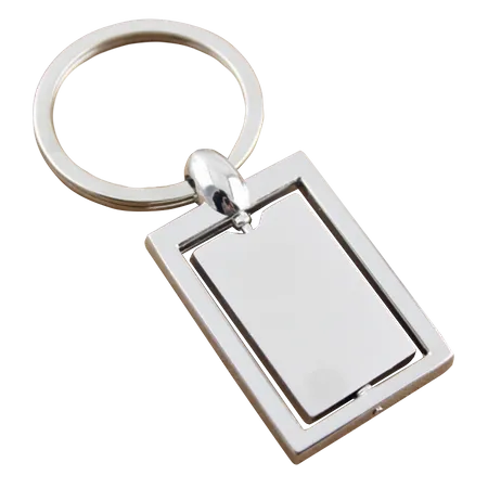 Spinning Square Metal Keychain Spinning Square Metal Keychain - Custom Patch