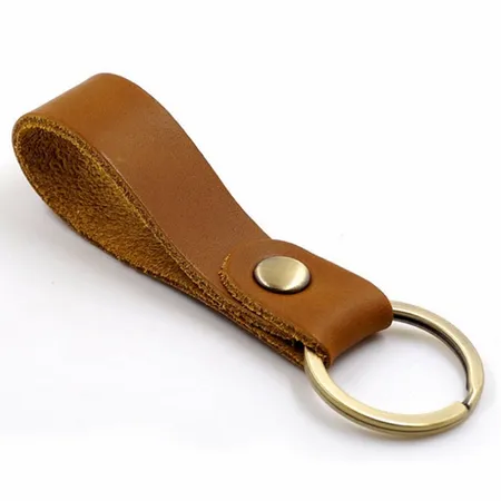 Suave Leather Keychain Suave Leather Keychain - Custom Patch