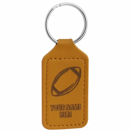 Durable Debossed Leather Keychain Durable Debossed Leather Keychain - Custom Patch