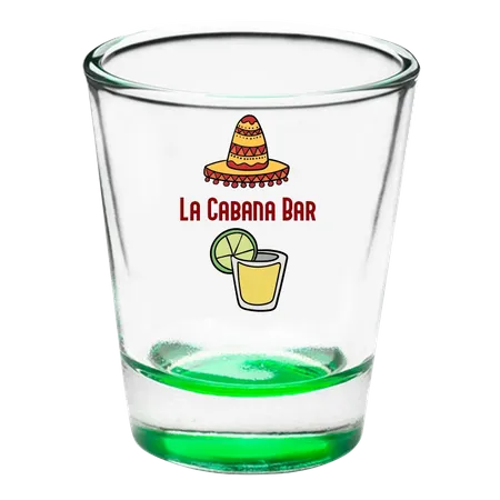 Clear Glass Shot Glass - Custom Patch