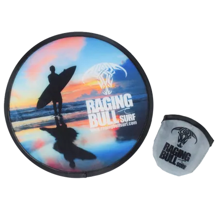 Collapsible Nylon Frisbee 9.8 inch - Custom Patch