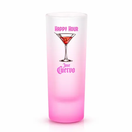 Tall Shot Glass - Colored & Frosted - Custom Patch