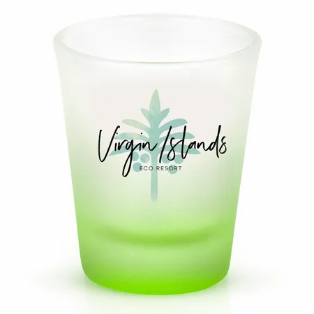 Frosted Glass Shot Glass - Custom Patch