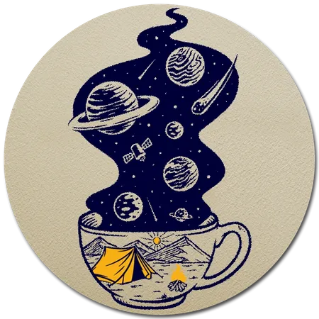Soft Diatom Absorbent Coaster - Custom Patch