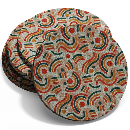 Hard Diatom Mud Coaster - Custom Patch