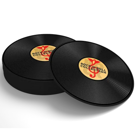 Soft Plastic Record Coaster - Custom Patch
