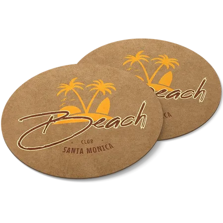 Kraft Paper Coaster - Custom Patch