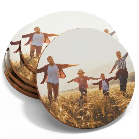 Custom Photo Fiberboard Coasters - Custom Patch