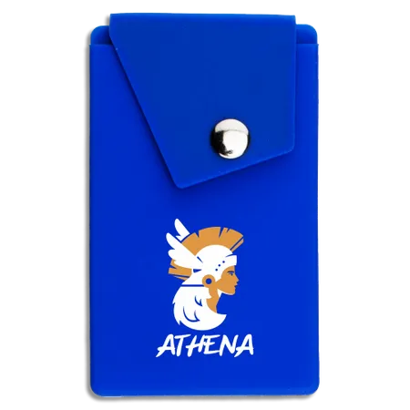 Silicone Card Holder Pressed-On Button Pocket - Custom Patch