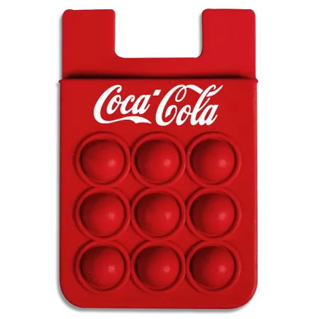 Silicone Push Pop Up Phone Wallet - Custom Patch