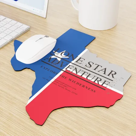 Custom Shape Die Cut Mouse Pad Custom Shape Die Cut Mouse Pad - Custom Patch
