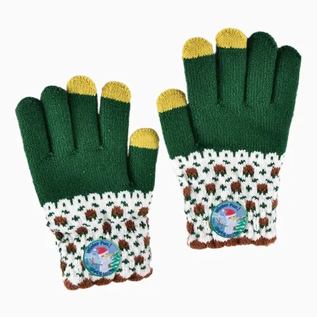 Enticing Cashmere Gloves - Custom Patch