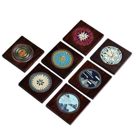 Customized Ebony Alloy Coaster - Custom Patch