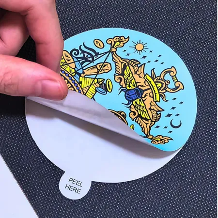Easy Peel Die Cut Stickers Easy Peel Die Cut Stickers - Custom Patch