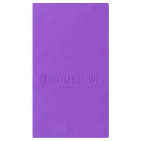 Custom Debossed Guest Towel Napkin - Custom Patch