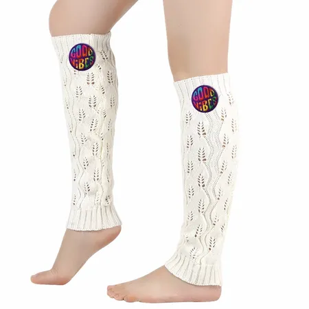 Retro Acrylic Leg Warmer - Custom Patch