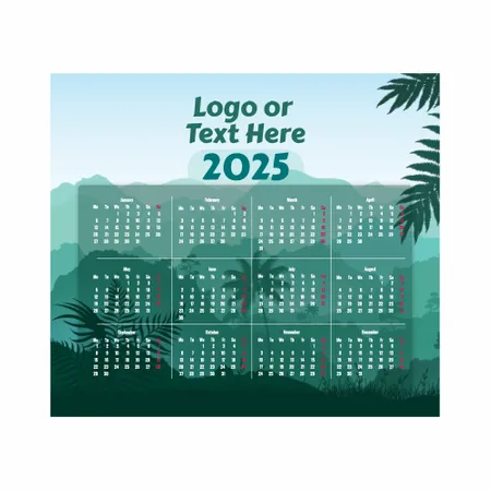 Nature Mouse Pad with Calendar - Custom Patch