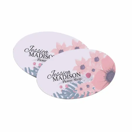 Oval Business Cards - Custom Patch
