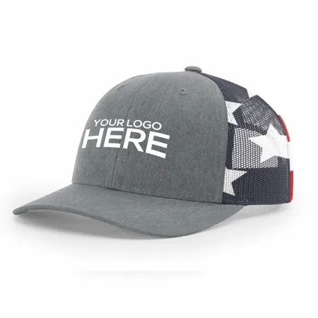Richardson 112PM Printed Mesh Trucker Cap - Custom Patch